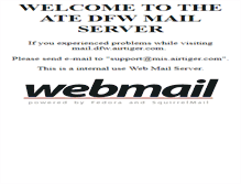 Tablet Screenshot of mail.dfw.airtiger.com